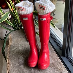 Hunter Original Tall Boot in Red